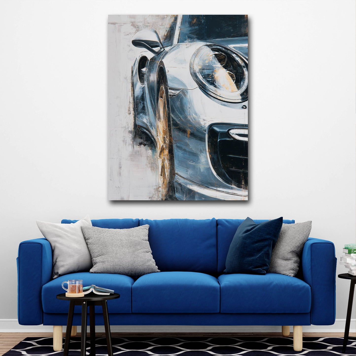 Auto sportivo lusso pittura dinamica moderna quadro