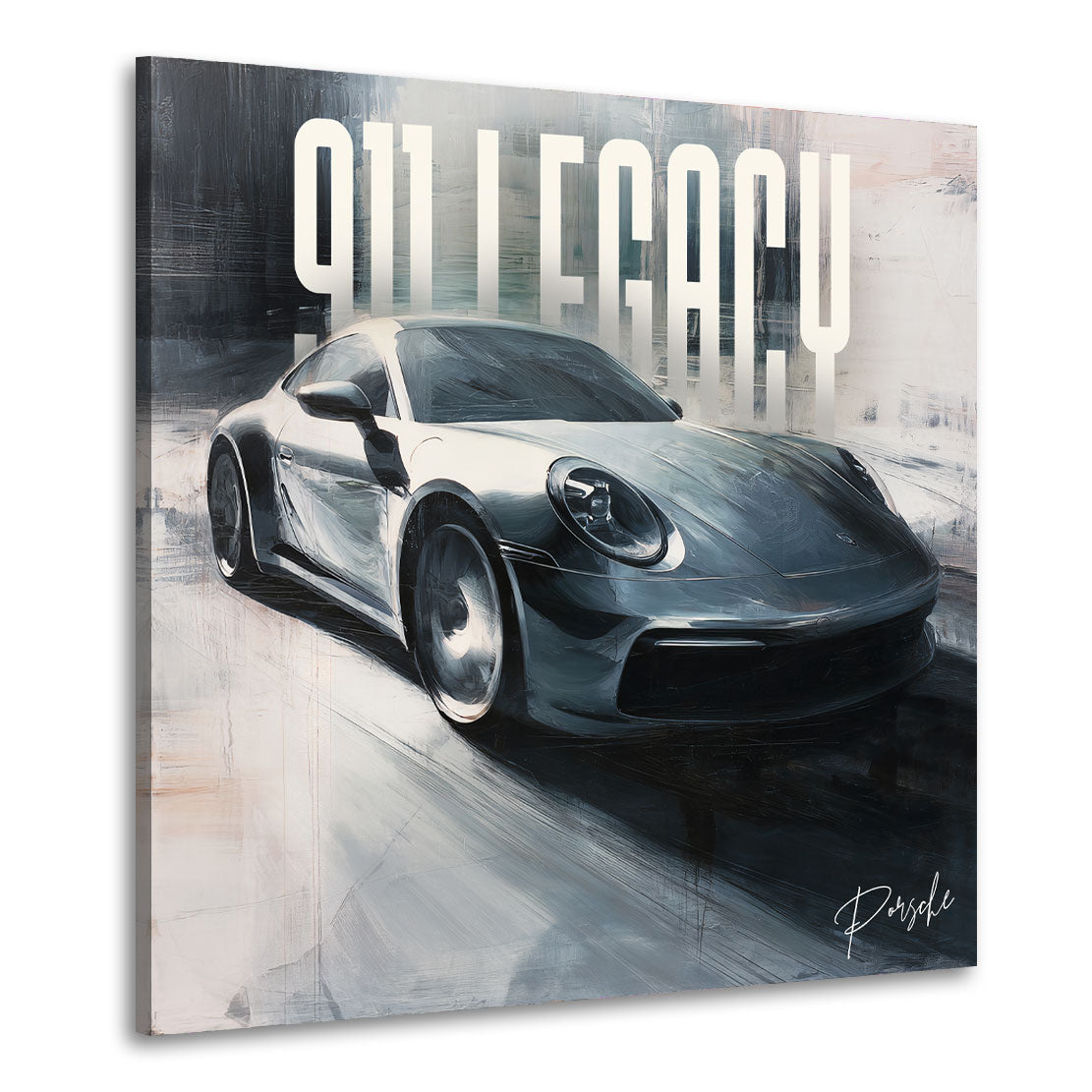Auto sportivo porsche 911 arte moderna velocità quadro