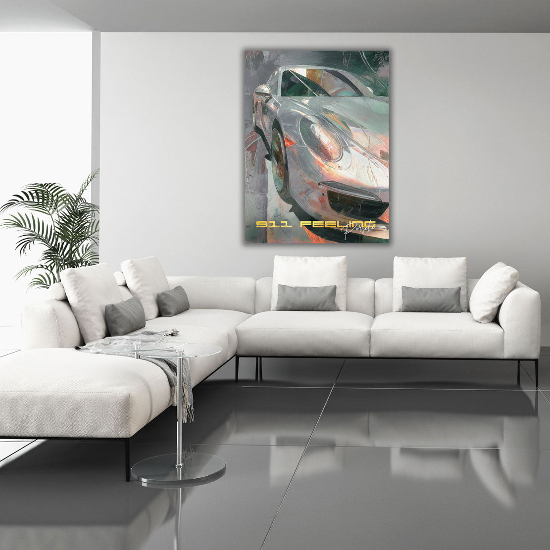 Auto sportivo porsche arte moderna lusso quadro