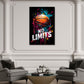 Basket con schizzi colore motivazione no limits pop art quadro