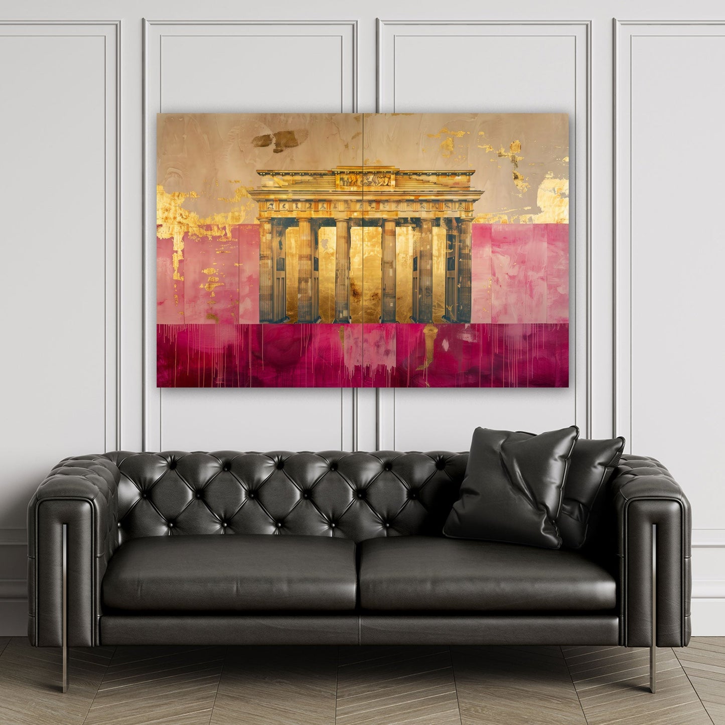 Berlino oro astratto moderno di elegante fattura quadro