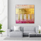 Berlino oro turchese astratto con colori intensi quadro
