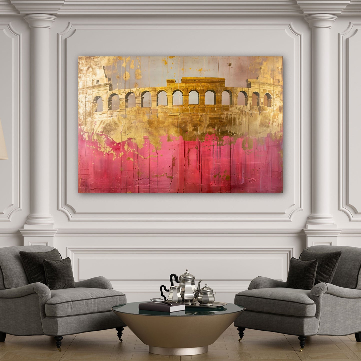 Berlino simbolo astratto con effetto visivo unico quadro