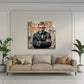 Bond in missione tra scritte graffiti in stile Street Art quadro