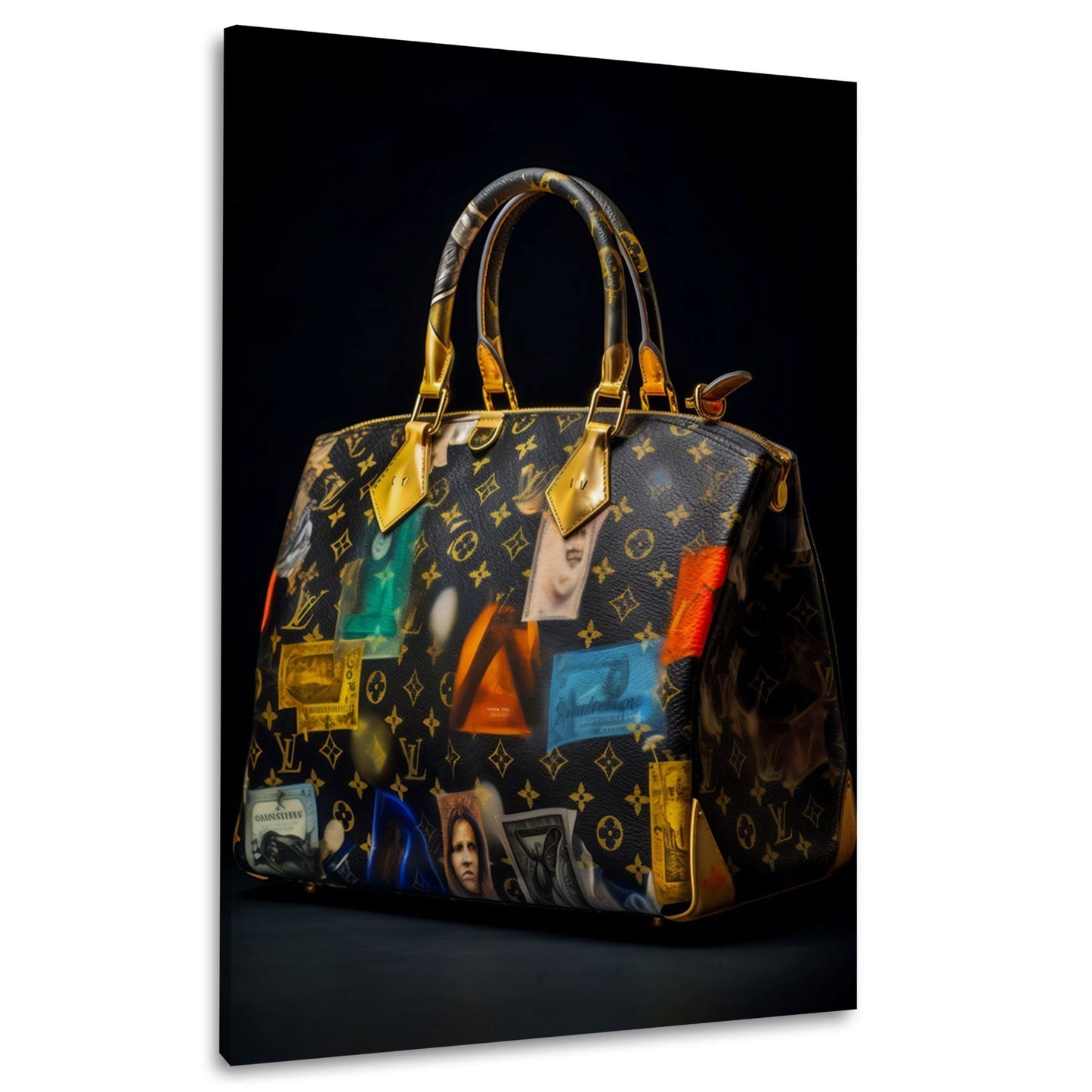 Borsa di lusso graffiti con effetto visivo unico quadro