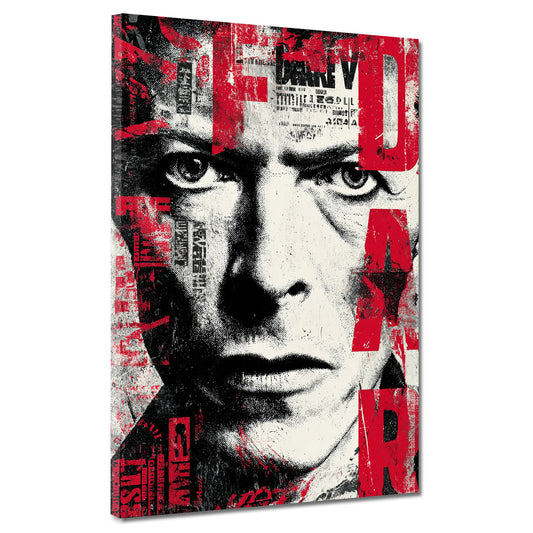 Bowie ritratto intenso in bianco e nero quadro