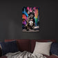 Bulldog francese con occhiali arte graffiti colorata quadro