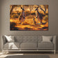 Canguri selvaggi paesaggio australiano quadro