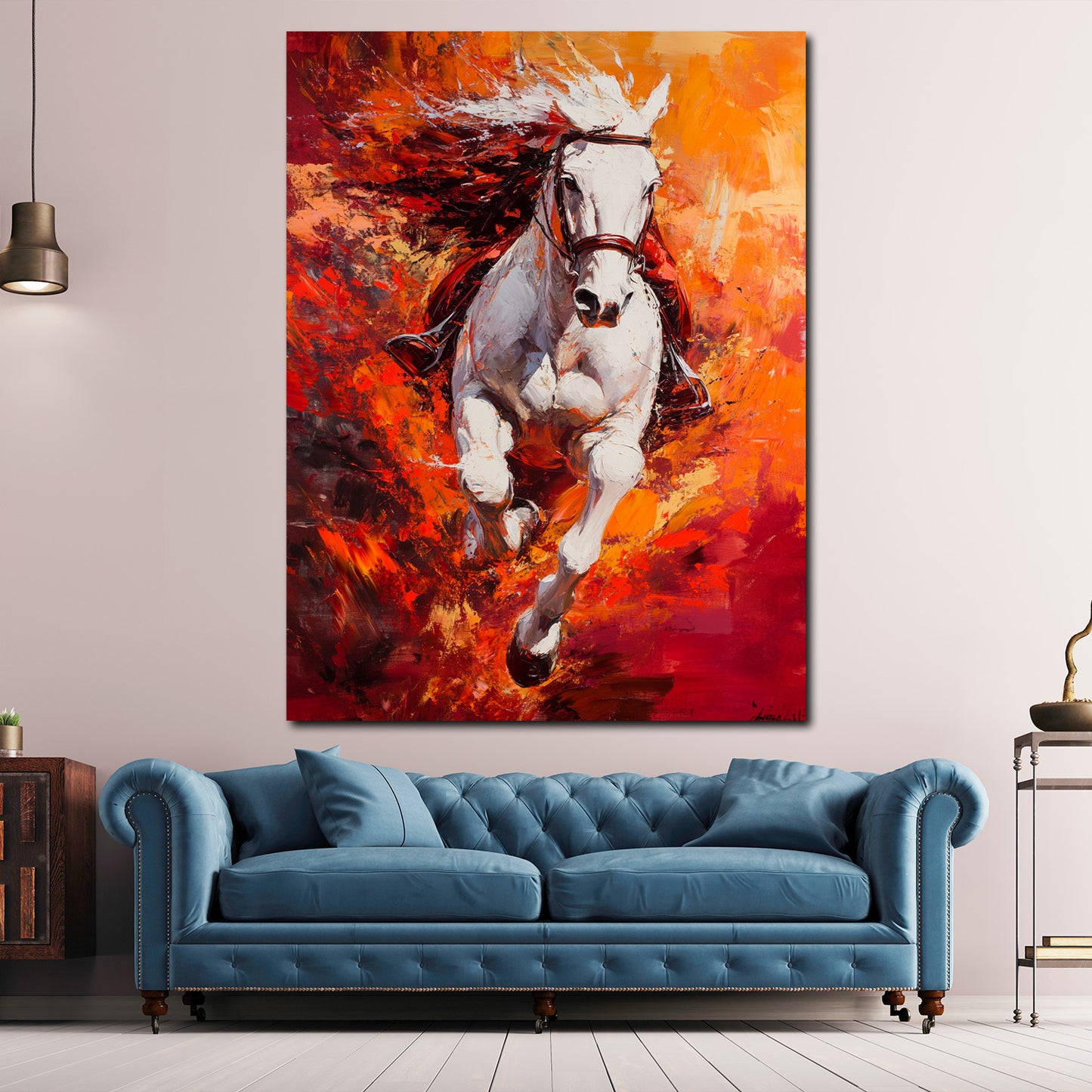 Cavallo bianco energia quadro