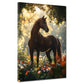 Cavallo elegante luce del mattino natura quadro