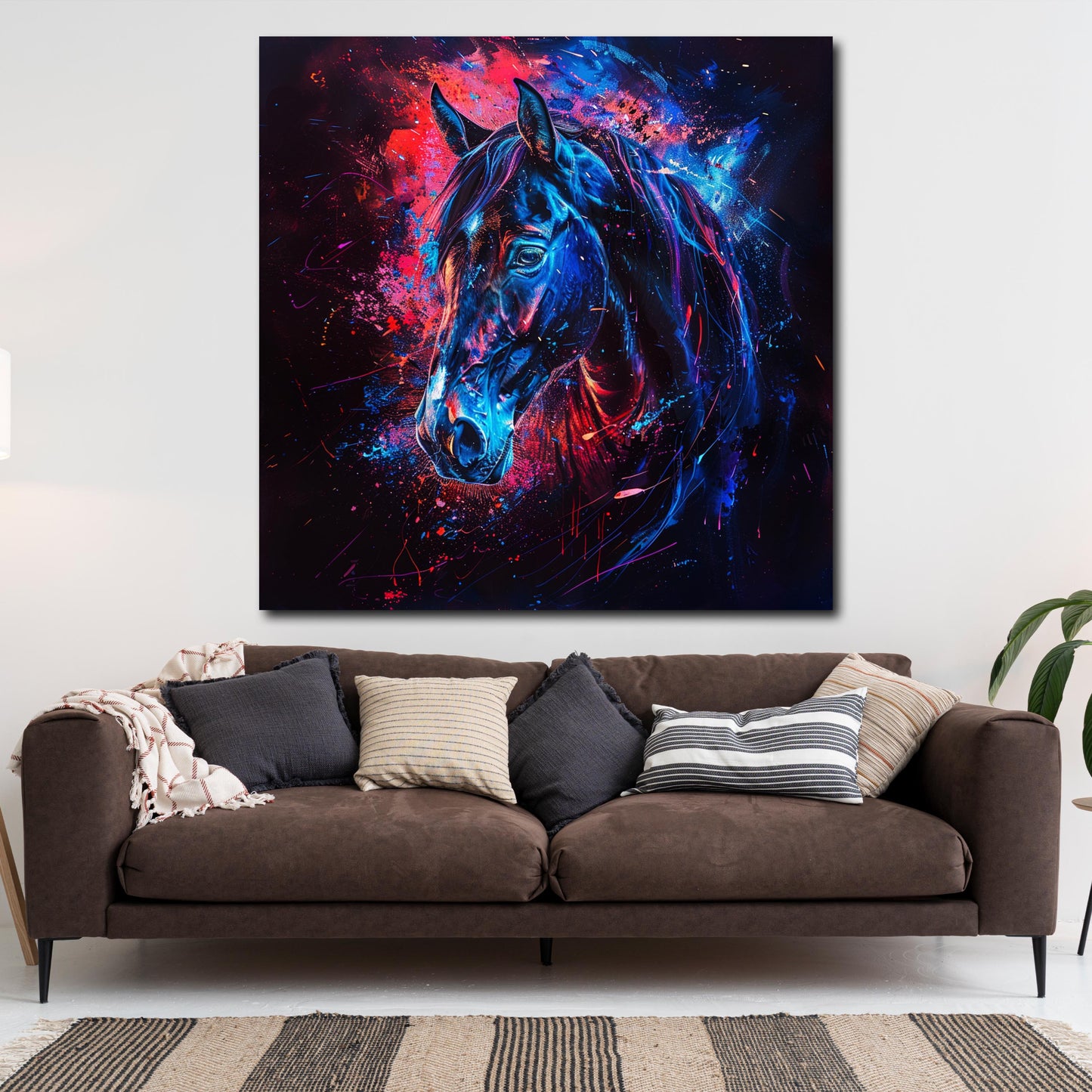 Cavallo Pop Art ritratto animale elegante quadro