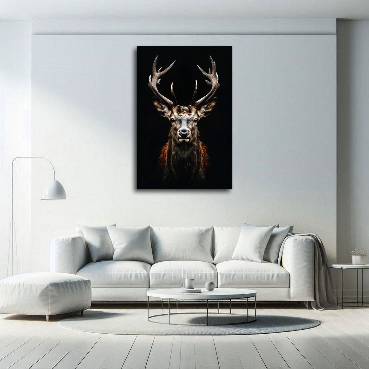Quadro cervo maestoso ambientato