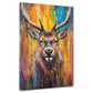 Cervo pop art colorato quadro