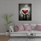 Citazione mani con cuore stile abstract amore motivazione quadro