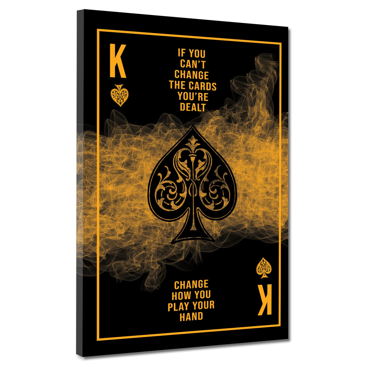 Citazione poker motivazione change how you play your hand quadro