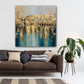 Città orientale oro astratta di elegante fattura quadro
