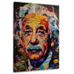 Collage di Einstein in colori intensi e moderni quadro
