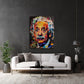 Quadro Einstein collage ambientato