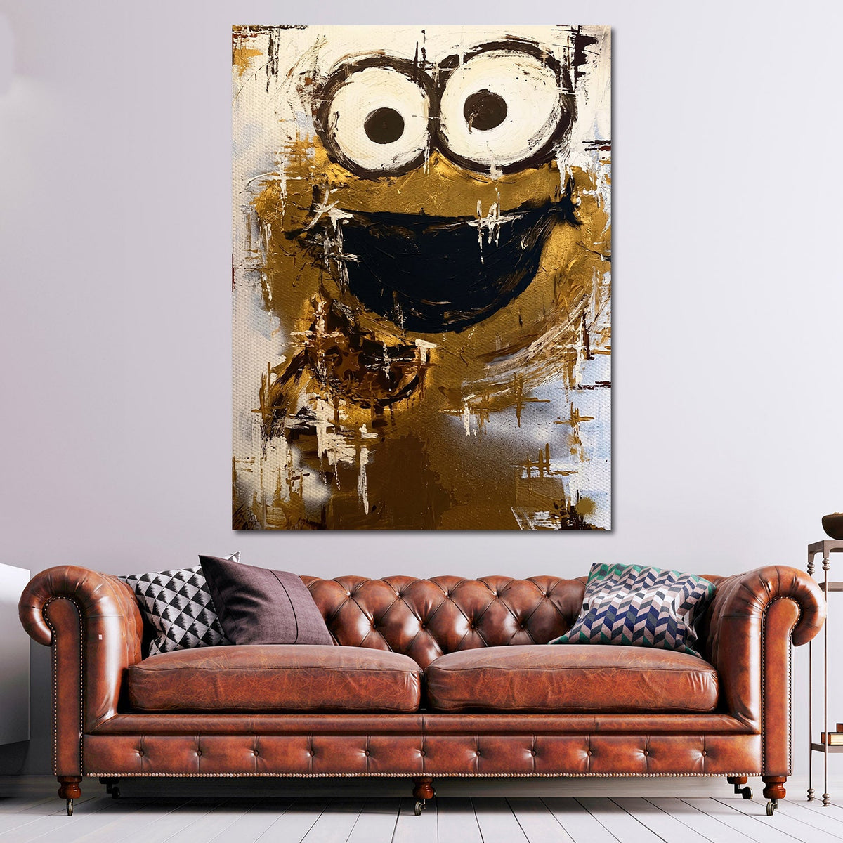 Peluche dorato in stile Pop Art Graffiti Street Art quadro