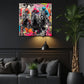 Corsa di cavalli in stile pop art colorato quadro