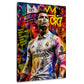 CR7 leggenda del calcio in stile Graffiti Pop Art quadro