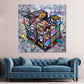 Cubo di Rubik Pop Art Urban Graffiti Astratto moderno quadro