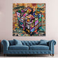 Cubo di Rubik Pop Art Urban Street Art astratto moderno quadro