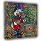 Papero ricco albero dei soldi Fortune Favors Bold Pop Art quadro