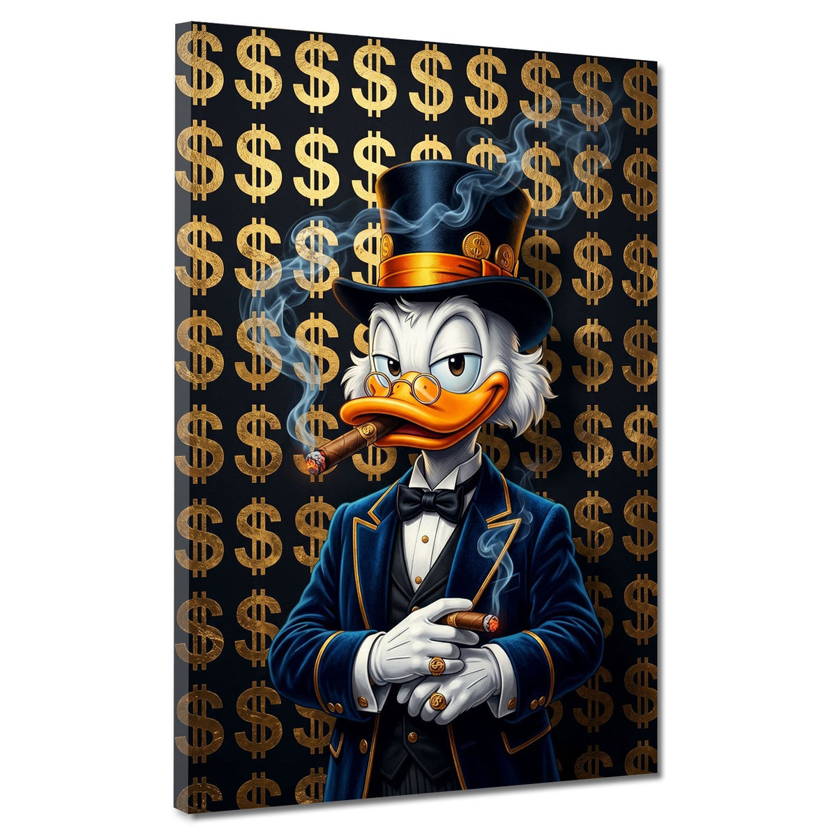 Papero milionario dollari lusso stile Pop Art Graffiti quadro