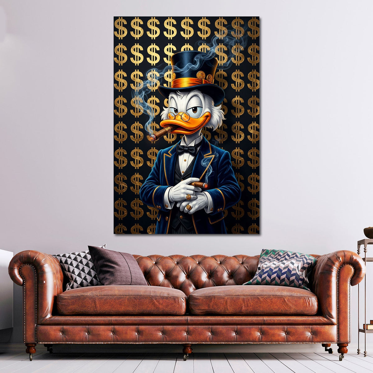 Papero milionario dollari lusso stile Pop Art Graffiti quadro