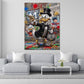 Papero milionario soldi lusso lifestyle Pop Art moderno quadro