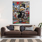 Papero milionario soldi lusso lifestyle Pop Art moderno quadro