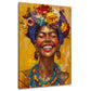 Donna africana ritratto colorato sorriso quadro