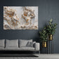 Donne eleganti rilievo artistico capelli fluenti dettagli oro quadro