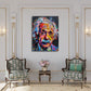 Quadro Einstein pop art in soggiorno