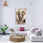 Quadro elefante boho ambientato