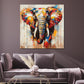 Elefante Pop Art vivace ritratto animale colorato quadro