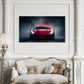 Ferrari auto sportiva rossa Dream Big motivazionale quadro