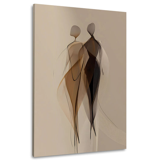 Figure minimalismo eleganza movimento quadro