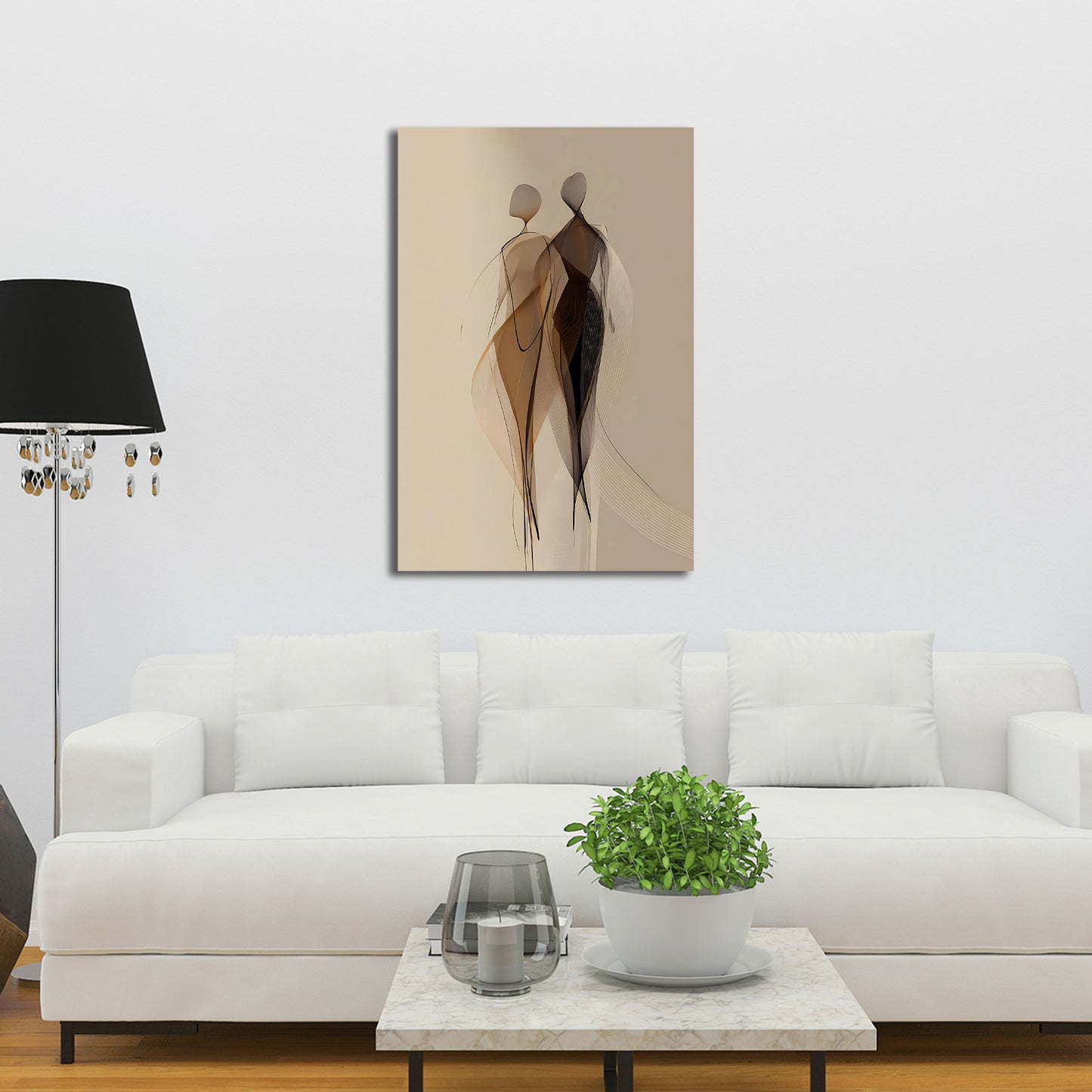 Figure minimalismo eleganza movimento quadro