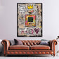 Quadro flacone di profumo Street Art in camera da letto