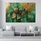 Foglie arte astratta verde quadro