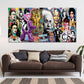 Frida Einstein Audrey Icone Pop Art Graffiti Retro quadro