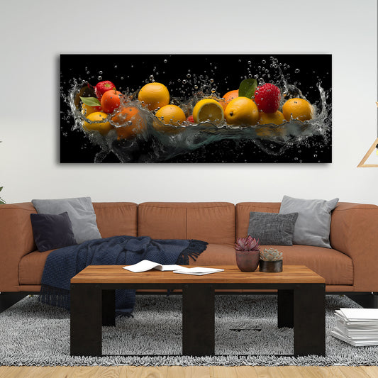 Frutta colorata agrumi acqua energia quadro