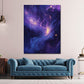 Galassia astratta viola blu stelle universo quadro
