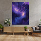 Galassia astratta viola blu stelle universo quadro