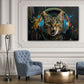 Gatto musicale graffiti urbano dai colori vivaci quadro