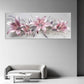 Gigli rosa fiori effetto vetro design moderno quadro
