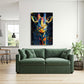 Quadro giraffa pop art ambientato