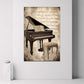 Gran coda classico e spartiti musicali stile antico quadro